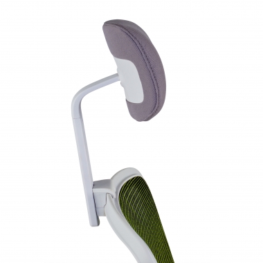 office chair white green kaito mesh movable armrests headrest 10