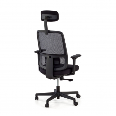 office chair black black frame headrest mesh 1d adjustable armrests lumbar support headrest 6
