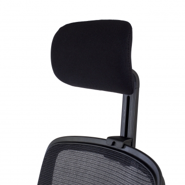office chair black black frame headrest mesh 1d adjustable armrests lumbar support headrest 9