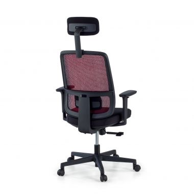 office chair red black frame headrest mesh 1d adjustable armrests lumbar support headrest 6