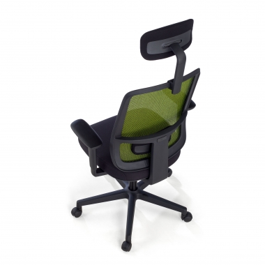 office chair green black frame headrest mesh 1d adjustable armrests lumbar support headrest 8