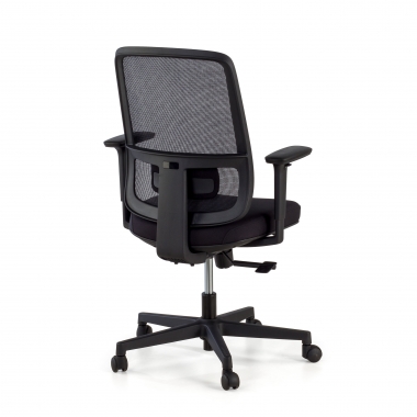office chair black black frame mesh 1d adjustable armrests lumbar support 6