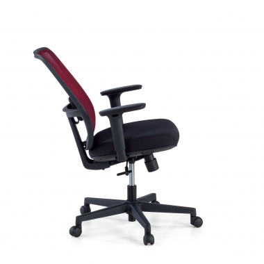 office chair red black frame mesh 1d adjustable armrests lumbar support 5