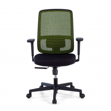 office chair green black frame mesh 1d adjustable armrests lumbar support 3