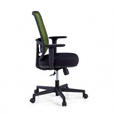 office chair green black frame mesh 1d adjustable armrests lumbar support 5
