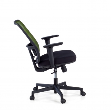 office chair green black frame mesh 1d adjustable armrests lumbar support 6