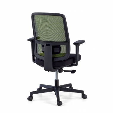 office chair green black frame mesh 1d adjustable armrests lumbar support 7
