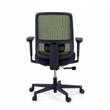 office chair green black frame mesh 1d adjustable armrests lumbar support 8