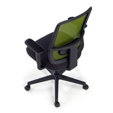 office chair green black frame mesh 1d adjustable armrests lumbar support 9