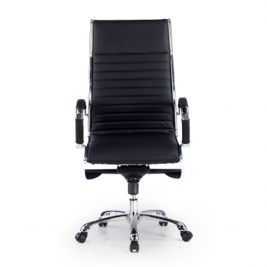 office chair black natural leather natural skin upholstered armrests 3
