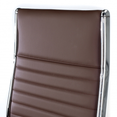 office chair brown natural leather natural skin upholstered armrests 10