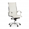 Arkansas executive chair, chrome frame, genuine leather