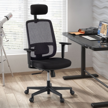 office chair black black frame headrest mesh 1d adjustable armrests lumbar support headrest 2