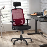Professional Kaito office chair in black with headrest