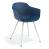 Visitor chair Alice, 4 legs, wraparound design