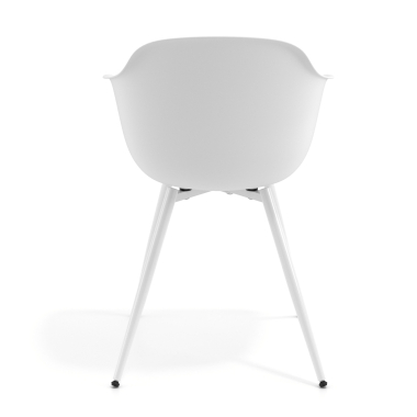 visitor chair white white 4 legs plastic fixed armrests 5
