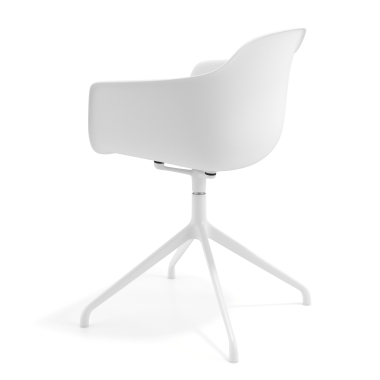 meeting room chair white white pyramid base plastic fixed armrests 6