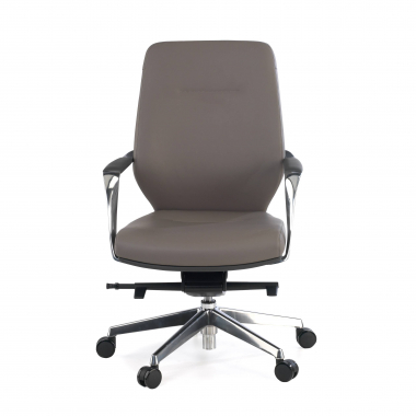 office chair gray low back bicolor synthetic leather upholstered armrests 3