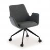Visitor chair Glamm, sled base, steel frame
