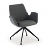 Glamm Swivel Chair, structure with wheels