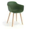 Visitor chair Alice, 4 legs, wraparound design