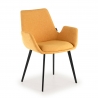 Visitor chair Glamm, 4 legs, upholstered armrests, metal frame