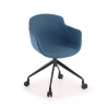 Laure Visitor Chair, Legs, Metal frame, Upholstered
