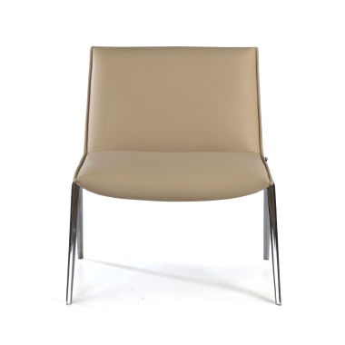 waiting room chair beige paisley synthetic leather no armrests 3