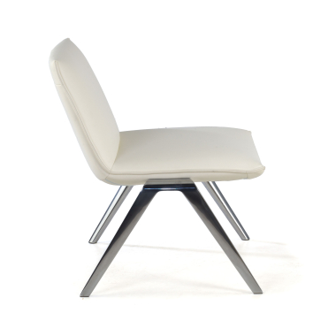waiting room chair white paisley synthetic leather no armrests 4