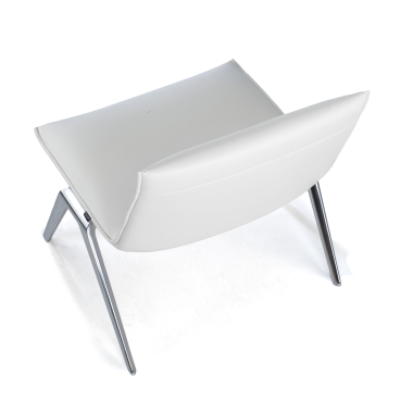 waiting room chair white paisley synthetic leather no armrests 7