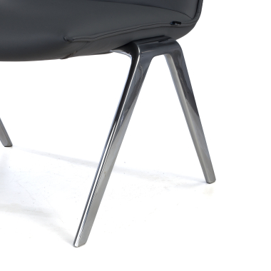 waiting room chair gray paisley synthetic leather no armrests 8