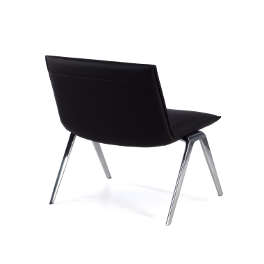 waiting room chair black paisley synthetic leather no armrests 5
