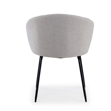 visitor chair gray harper fabric fixed armrests 6