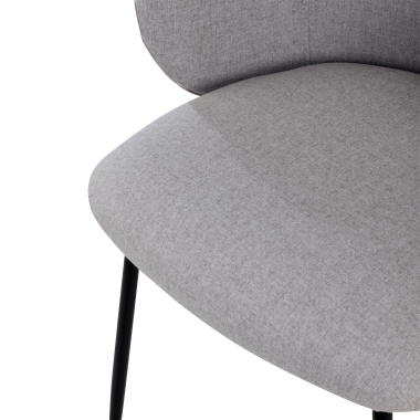 visitor chair gray harper fabric fixed armrests 8