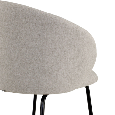 visitor chair gray harper fabric fixed armrests 9