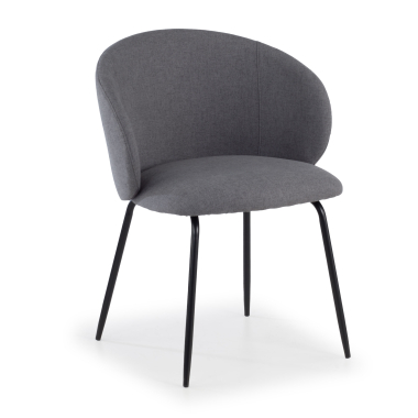 visitor chair anthracite harper fabric fixed armrests 1