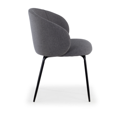 visitor chair anthracite harper fabric fixed armrests 4