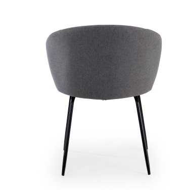 visitor chair anthracite harper fabric fixed armrests 6