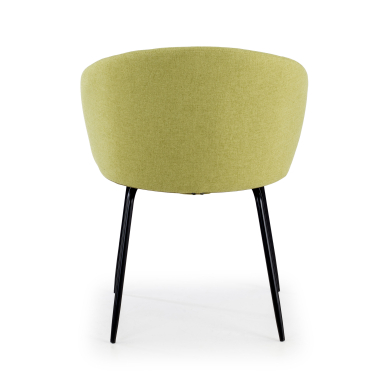 visitor chair green harper fabric fixed armrests 6