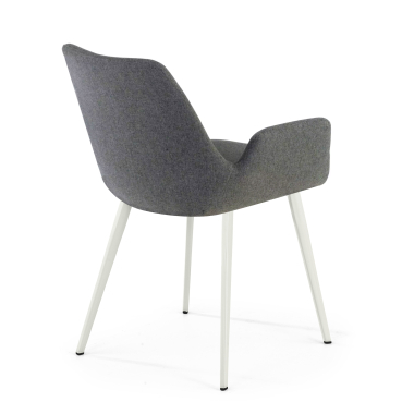 visitor chair anthracite 4 legs fabric upholstered armrests 5