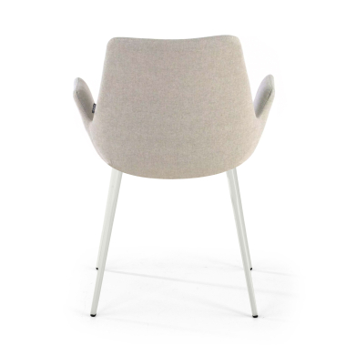 visitor chair gray 4 legs fabric upholstered armrests 6