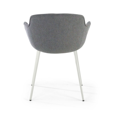 visitor chair anthracite 4 legs fabric upholstered armrests 5