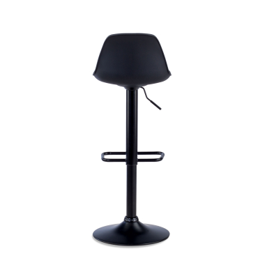 kitchen stool black stool metal legs synthetic leather no armrests 6