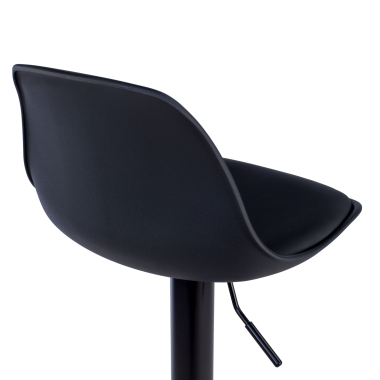 kitchen stool black stool metal legs synthetic leather no armrests 9