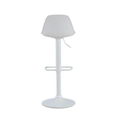 kitchen stool white stool metal legs synthetic leather no armrests 6