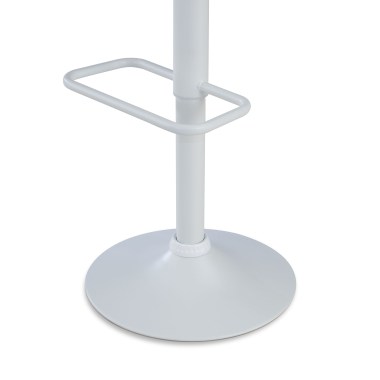 kitchen stool white stool metal legs synthetic leather no armrests 8