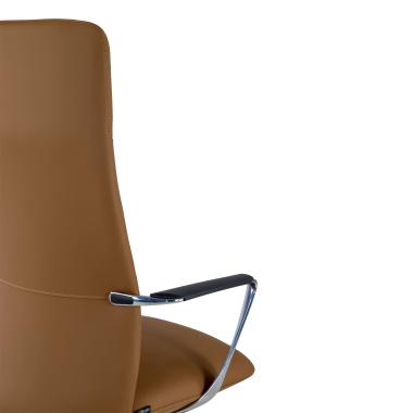 office chair beige high back synthetic leather fixed armrests 10