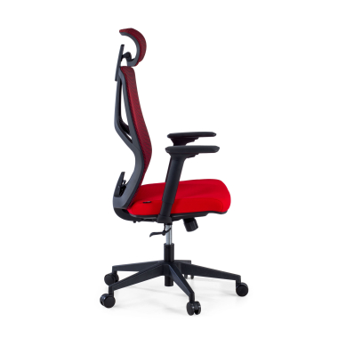 ergonomic chair red quick mesh 3d adjustable armrests lumbar support headrest 4
