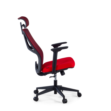 ergonomic chair red quick mesh 3d adjustable armrests lumbar support headrest 5