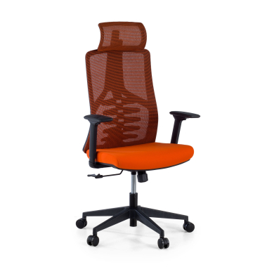 ergonomic chair orange quick mesh 3d adjustable armrests lumbar support headrest 1